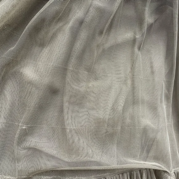 Elegant Olive Green Tulle Skirt - Picture 8 of 8